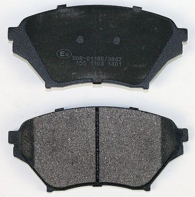Bremsbelagsatz, Scheibenbremse METZGER 1170480 f&uuml;r MAZDA, Vorderachse