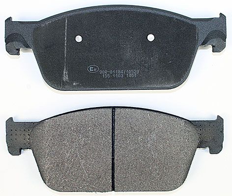 Bremsbelagsatz, Scheibenbremse METZGER 1170484 f&uuml;r VAG, Vorderachse