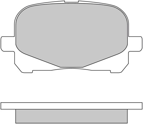Bremsbelagsatz, Scheibenbremse METZGER 1170495 f&uuml;r TOYOTA, Vorderachse