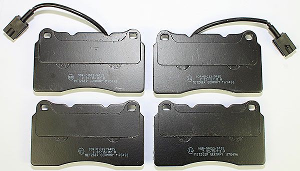 Bremsbelagsatz, Scheibenbremse METZGER 1170496 f&uuml;r ALFA ROMEO FIAT, Vorderachse