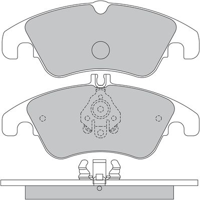 Bremsbelagsatz, Scheibenbremse METZGER 1170509 GREENPARTS f&uuml;r MERCEDES-BENZ