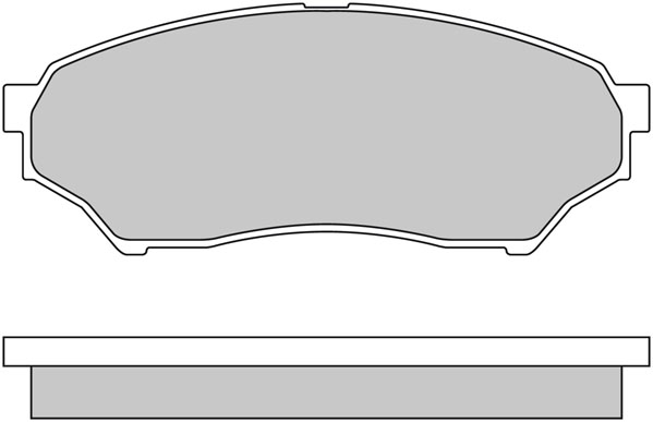 Bremsbelagsatz, Scheibenbremse METZGER 1170520 f&uuml;r MITSUBISHI, Vorderachse
