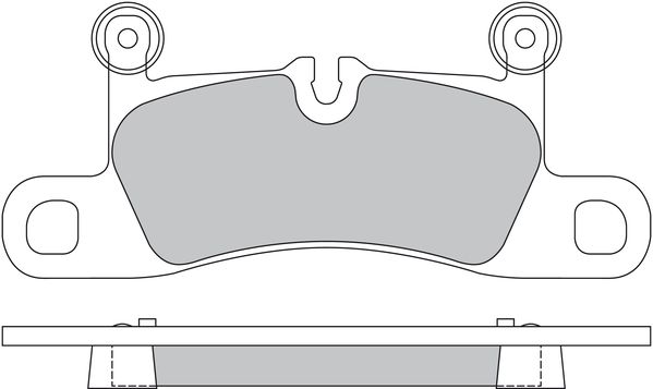 Bremsbelagsatz, Scheibenbremse METZGER 1170523 GREENPARTS f&uuml;r PORSCHE VW