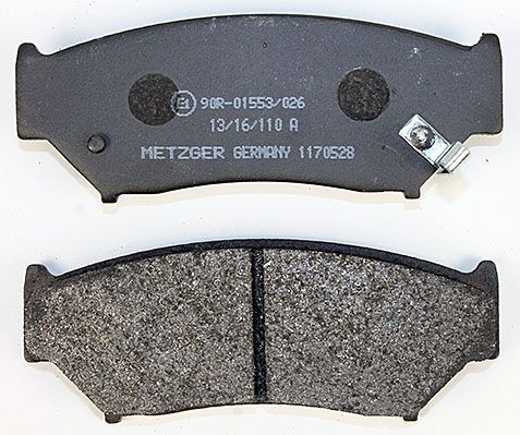 Bremsbelagsatz, Scheibenbremse METZGER 1170528 f&uuml;r SUZUKI, Vorderachse