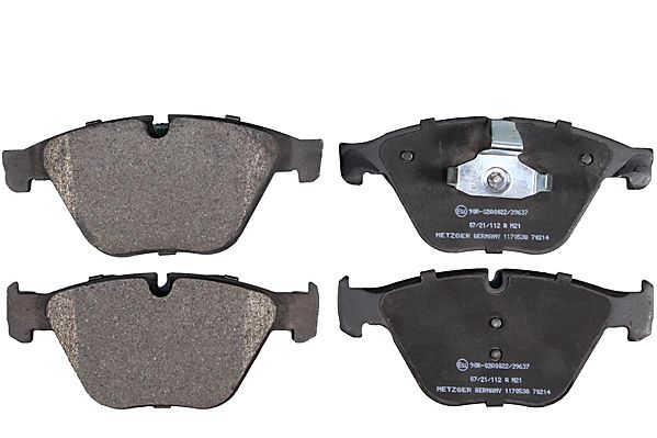 Bremsbelagsatz, Scheibenbremse METZGER 1170538 GREENPARTS f&uuml;r BMW, Vorderachse