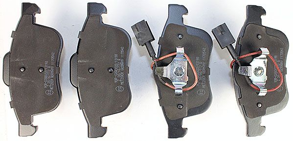 Bremsbelagsatz, Scheibenbremse METZGER 1170542 f&uuml;r FIAT LANCIA OPEL, Vorderachse