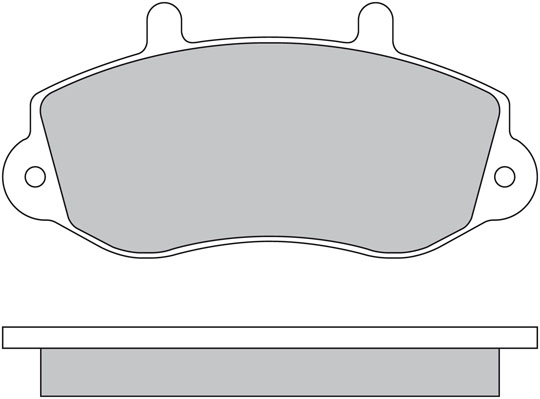 Bremsbelagsatz, Scheibenbremse METZGER 1170553 f&uuml;r OPEL RENAULT, Vorderachse