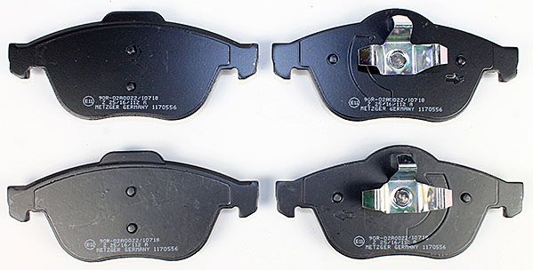 Bremsbelagsatz, Scheibenbremse METZGER 1170556 f&uuml;r RENAULT, Vorderachse