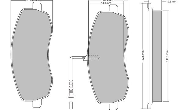 Bremsbelagsatz, Scheibenbremse METZGER 1170563 f&uuml;r CITRO&Euml;N FIAT PEUGEOT