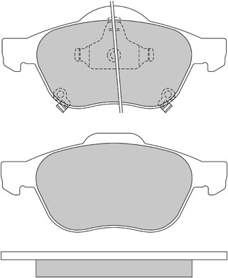 Bremsbelagsatz, Scheibenbremse METZGER 1170587 f&uuml;r TOYOTA, Vorderachse