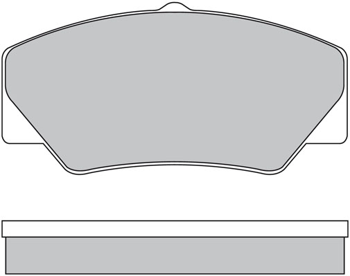 Bremsbelagsatz, Scheibenbremse METZGER 1170599 f&uuml;r FORD, Vorderachse