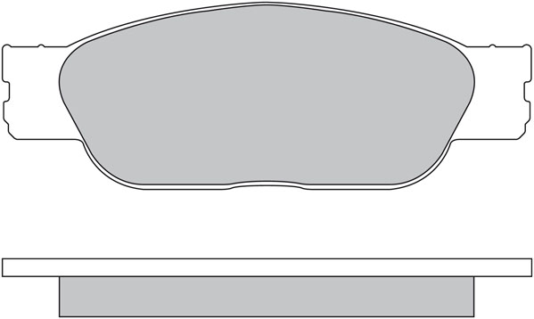 Bremsbelagsatz, Scheibenbremse METZGER 1170610 f&uuml;r JAGUAR, Vorderachse