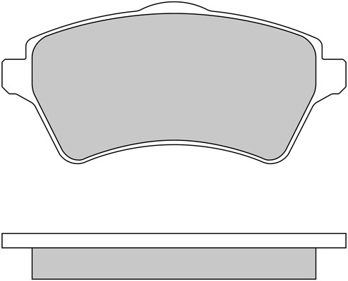 Bremsbelagsatz, Scheibenbremse METZGER 1170612 f&uuml;r LAND ROVER, Vorderachse