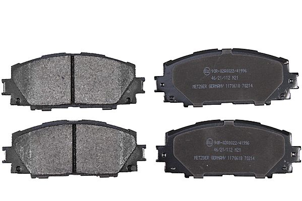 Bremsbelagsatz, Scheibenbremse METZGER 1170618 GREENPARTS f&uuml;r TOYOTA