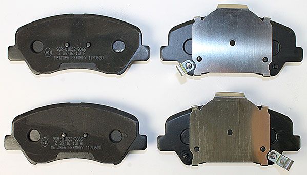 Bremsbelagsatz, Scheibenbremse METZGER 1170620 f&uuml;r HYUNDAI KIA, Vorderachse