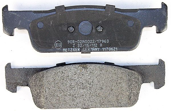Bremsbelagsatz, Scheibenbremse METZGER 1170621 f&uuml;r RENAULT DACIA SMART