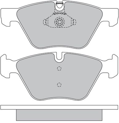 Bremsbelagsatz, Scheibenbremse METZGER 1170684 f&uuml;r BMW, Vorderachse