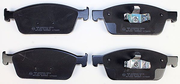 Bremsbelagsatz, Scheibenbremse METZGER 1170689 GREENPARTS f&uuml;r FORD, Vorderachse