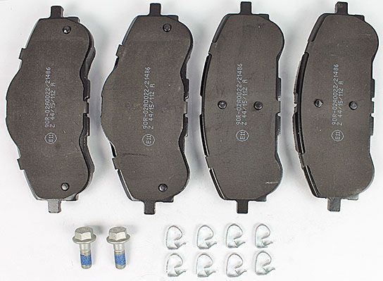 Bremsbelagsatz, Scheibenbremse METZGER 1170795 f&uuml;r PEUGEOT, Vorderachse