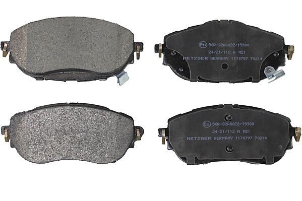 Bremsbelagsatz, Scheibenbremse METZGER 1170797 GREENPARTS f&uuml;r TOYOTA