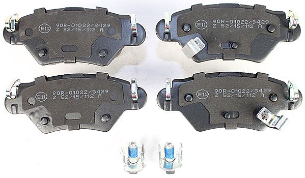 Bremsbelagsatz, Scheibenbremse METZGER 1170809 f&uuml;r OPEL, Hinterachse