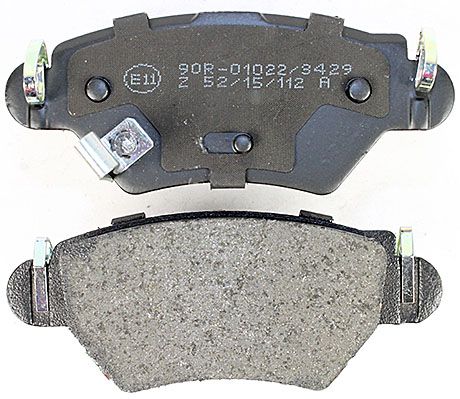 Bremsbelagsatz, Scheibenbremse METZGER 1170809 f&uuml;r OPEL, Hinterachse