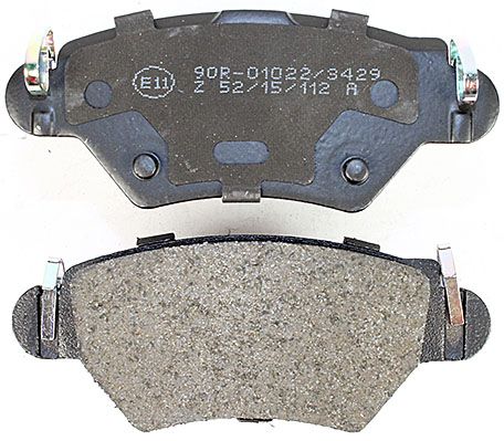 Bremsbelagsatz, Scheibenbremse METZGER 1170809 f&uuml;r OPEL, Hinterachse
