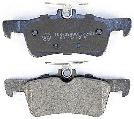 Bremsbelagsatz, Scheibenbremse METZGER 1170810 f&uuml;r PEUGEOT, Hinterachse