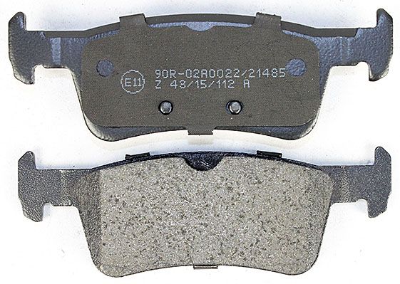 Bremsbelagsatz, Scheibenbremse METZGER 1170810 f&uuml;r PEUGEOT, Hinterachse