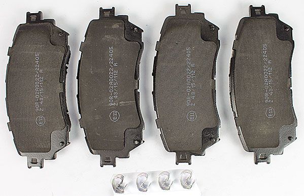 Bremsbelagsatz, Scheibenbremse METZGER 1170811 f&uuml;r MAZDA, Vorderachse