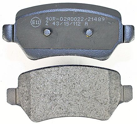 Bremsbelagsatz, Scheibenbremse METZGER 1170812 f&uuml;r KIA, Hinterachse
