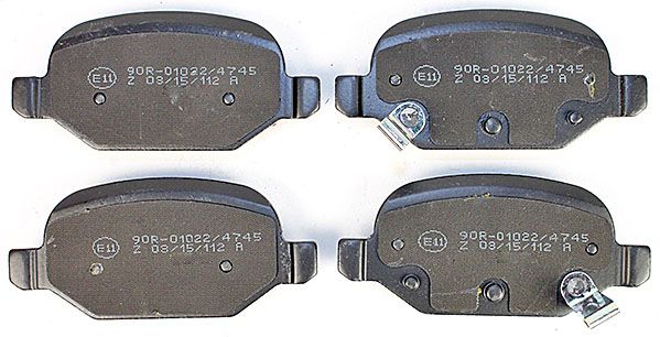 Bremsbelagsatz, Scheibenbremse METZGER 1170818 f&uuml;r FIAT, Hinterachse