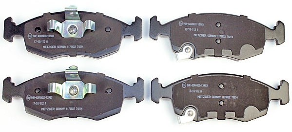 Bremsbelagsatz, Scheibenbremse METZGER 1170822 GREENPARTS f&uuml;r CHRYSLER FIAT