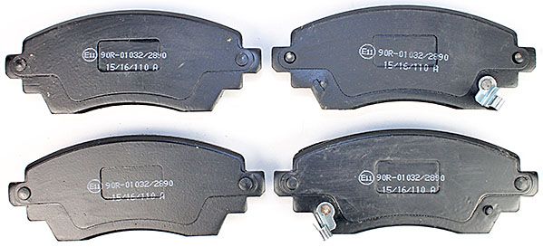 Bremsbelagsatz, Scheibenbremse METZGER 1170824 f&uuml;r TOYOTA, Vorderachse