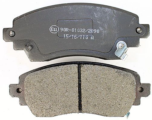 Bremsbelagsatz, Scheibenbremse METZGER 1170824 f&uuml;r TOYOTA, Vorderachse