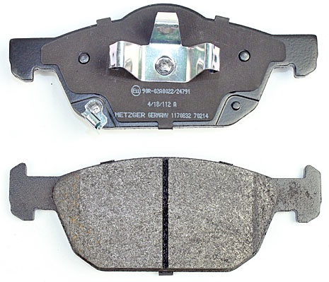 Bremsbelagsatz, Scheibenbremse METZGER 1170832 f&uuml;r HONDA, Vorderachse