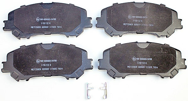 Bremsbelagsatz, Scheibenbremse METZGER 1170835 f&uuml;r NISSAN RENAULT, Vorderachse