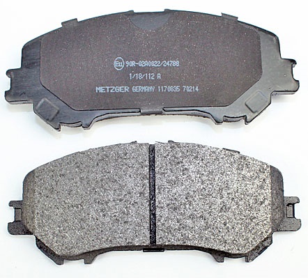 Bremsbelagsatz, Scheibenbremse METZGER 1170835 f&uuml;r NISSAN RENAULT, Vorderachse