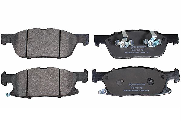Bremsbelagsatz, Scheibenbremse METZGER 1170848 f&uuml;r FORD FORD USA, Vorderachse