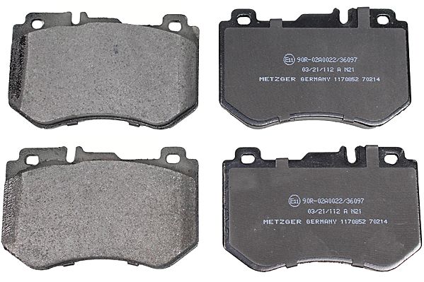 Bremsbelagsatz, Scheibenbremse METZGER 1170852 GREENPARTS f&uuml;r MERCEDES-BENZ