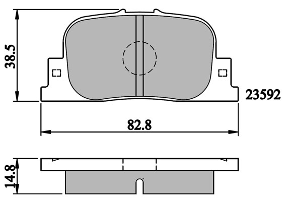 Bremsbelagsatz, Scheibenbremse METZGER 1170868 GREENPARTS f&uuml;r TOYOTA