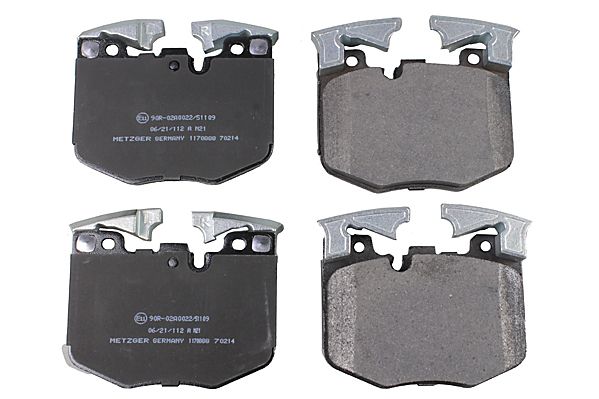 Bremsbelagsatz, Scheibenbremse METZGER 1170888 GREENPARTS f&uuml;r BMW, Vorderachse