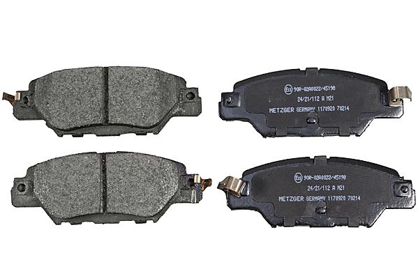 Bremsbelagsatz, Scheibenbremse METZGER 1170920 f&uuml;r MAZDA, Hinterachse