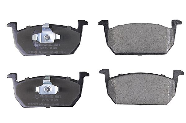 Bremsbelagsatz, Scheibenbremse METZGER 1170925 f&uuml;r AUDI SEAT SKODA VW VAG