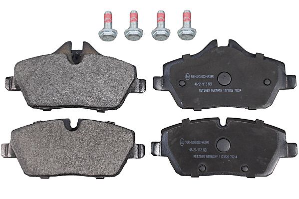 Bremsbelagsatz, Scheibenbremse METZGER 1170926 GREENPARTS f&uuml;r BMW, Vorderachse