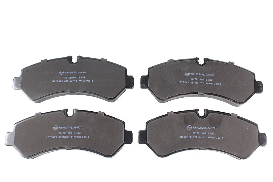 Bremsbelagsatz, Scheibenbremse METZGER 1170948 f&uuml;r MERCEDES-BENZ, Hinterachse