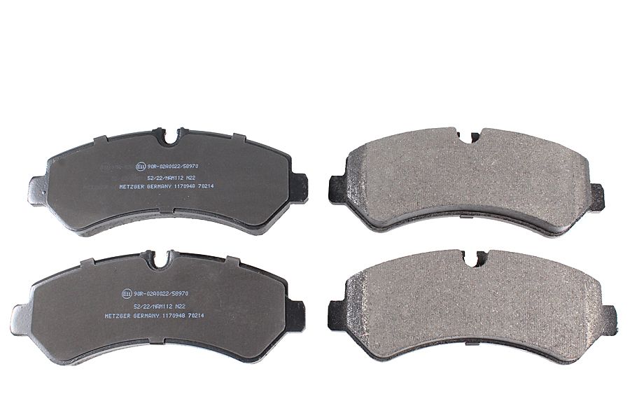 Bremsbelagsatz, Scheibenbremse METZGER 1170948 f&uuml;r MERCEDES-BENZ, Hinterachse