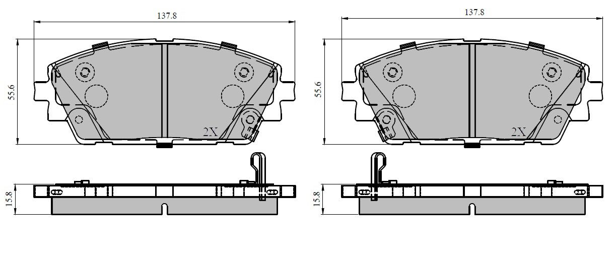 Bremsbelagsatz, Scheibenbremse METZGER 1170952 GREENPARTS f&uuml;r MAZDA, Vorderachse
