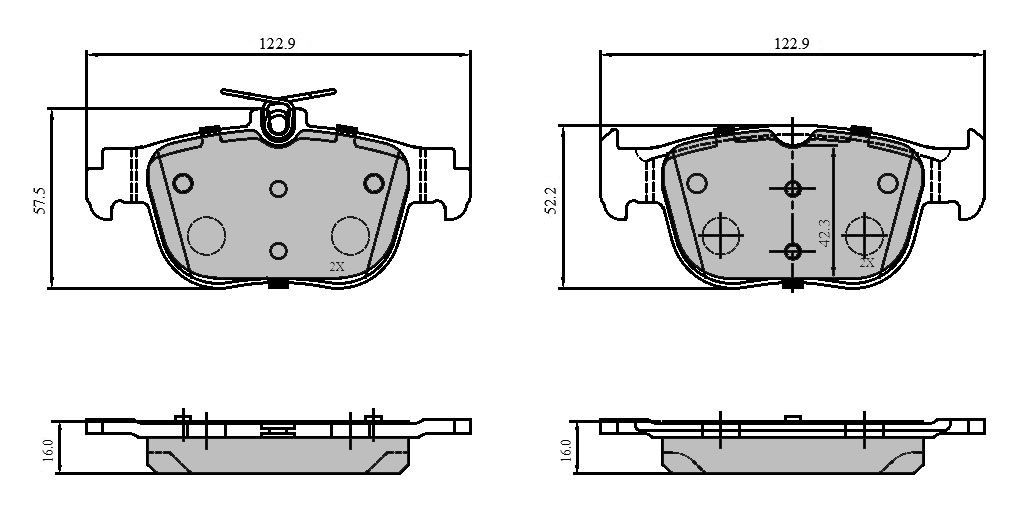 Bremsbelagsatz, Scheibenbremse METZGER 1170960 GREENPARTS f&uuml;r AUDI SEAT SKODA VW