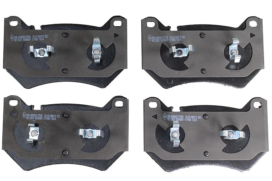 Bremsbelagsatz, Scheibenbremse METZGER 1170969 GREENPARTS f&uuml;r AUDI, Vorderachse